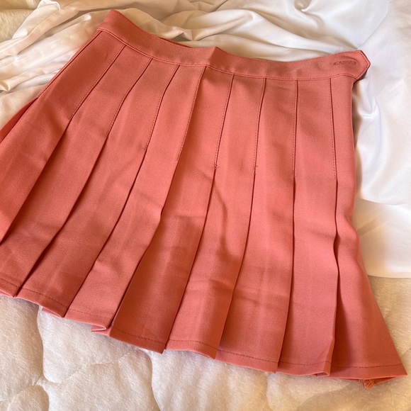 🍑💕 RARE Peachy Pink American Apparel Los Angeles Apparel Pleated Tennis Skirt - Picture 6 of 6